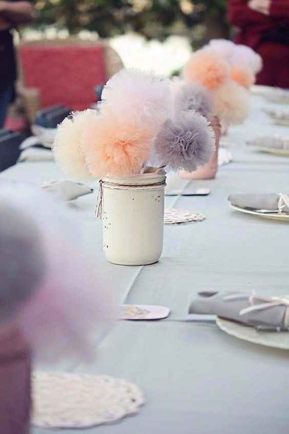 Pom-Pom Centerpieces