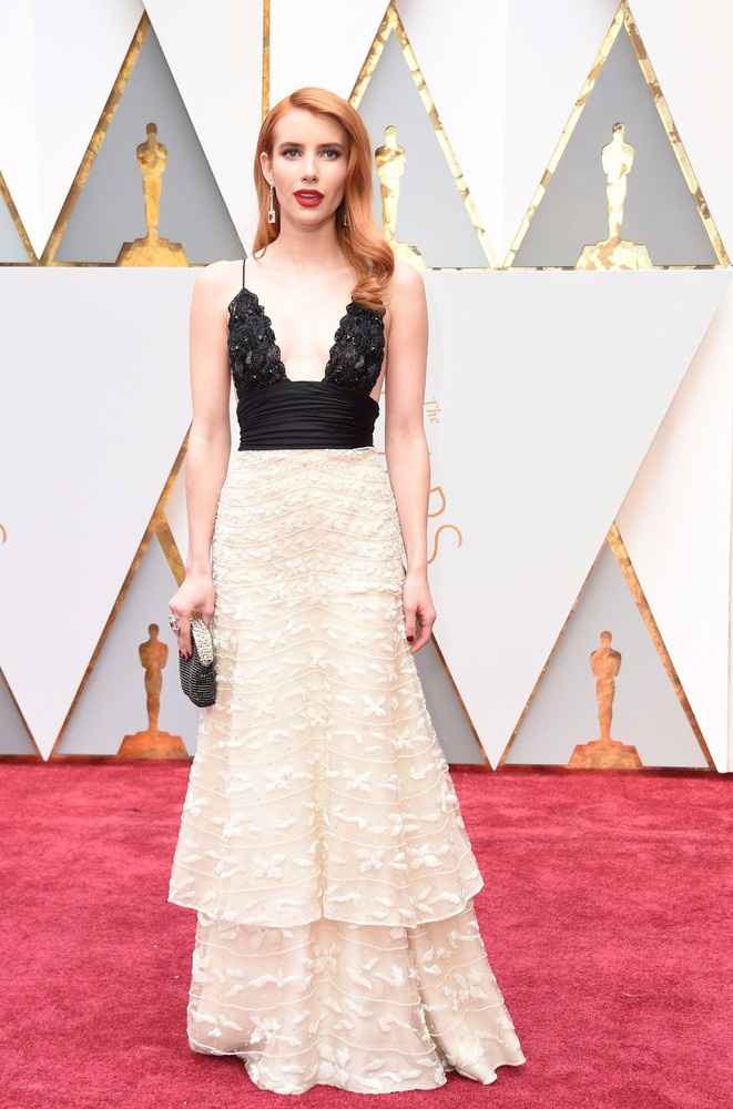 Emma Roberts in Armani