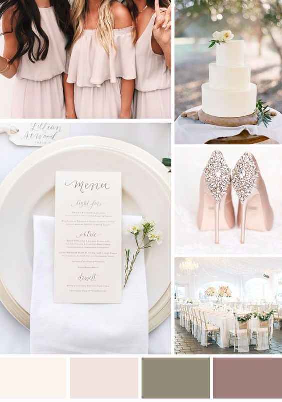 Neutral wedding colours