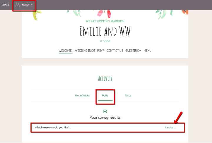See the activity section to find out the results