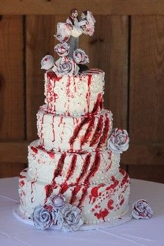 Halloween Wedding Cake