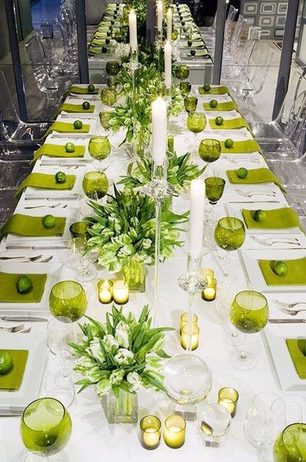 Lime Green Wedding Table