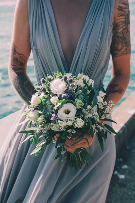 Colourful Bride with Tattoo