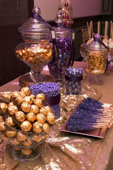 Candy Bar Gold and Purple