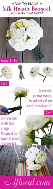 DIY Silk Flower Bouquet