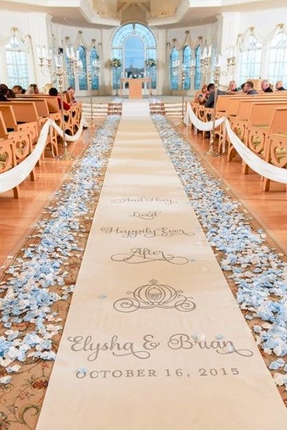 Blue Wedding Aisle