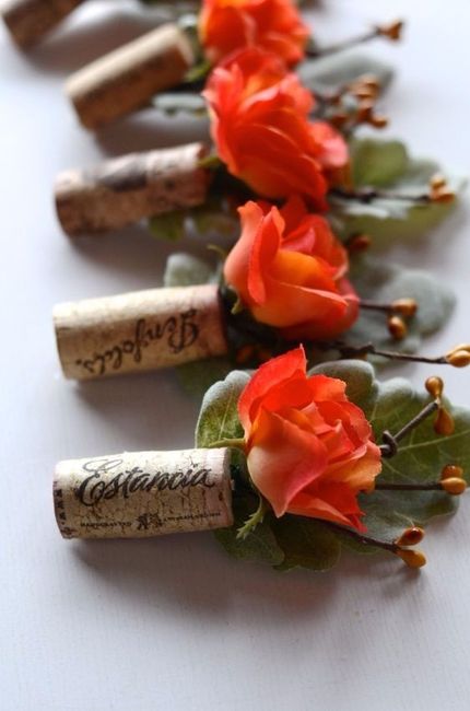 Boutonniere in Orange