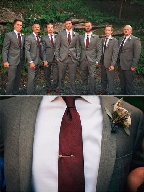 Groomsmen Burgundy