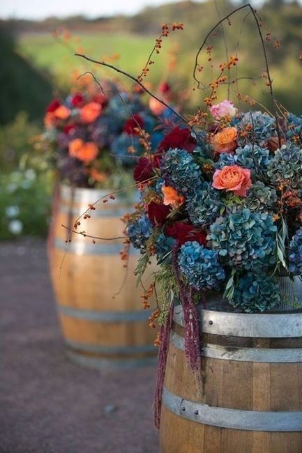 Wine, Blue, Orange Decorations