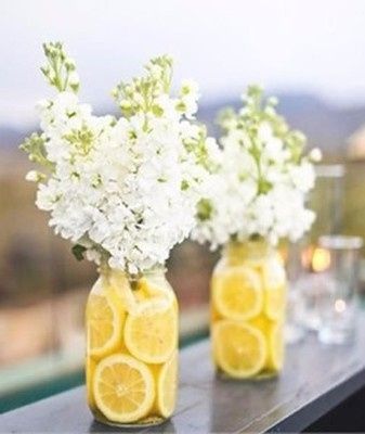 Yellow Lemon Centerpieces