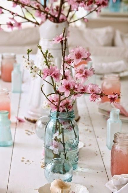 Cherry Blossom Centerpieces