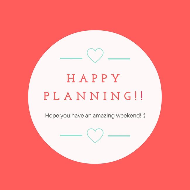 Happy Planning!