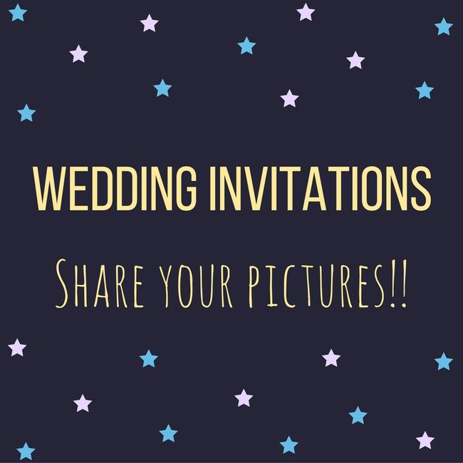 Show off your wedding invitations!