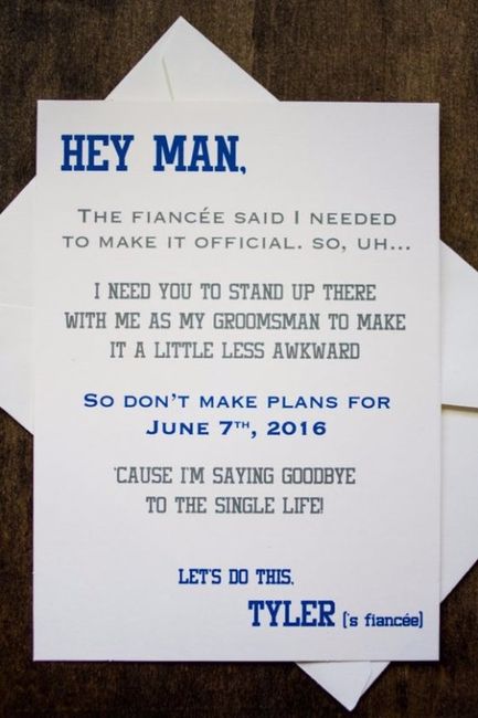 Hey Man Groomsmen Proposal