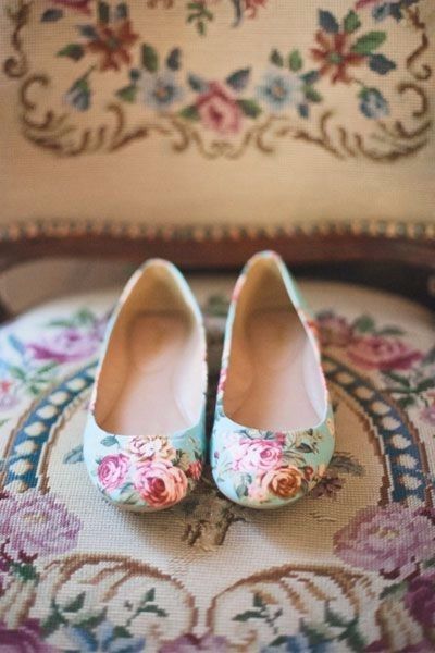 Floral Wedding Flats