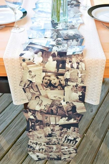 DIY Photo Table Runner. Like it?