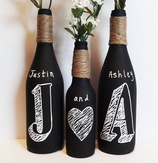 Wine Bottles DIY