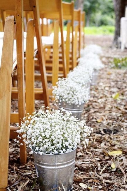 Wedding ceremony decorations for Fall