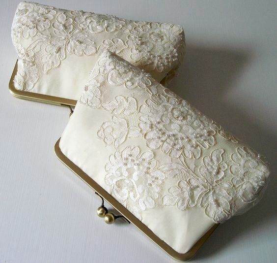 Lace Wedding Clutch