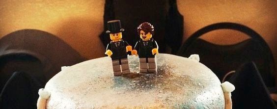 Lego Grooms Cake Topper