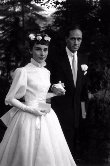 Audrey Hepburn's wedding dress
