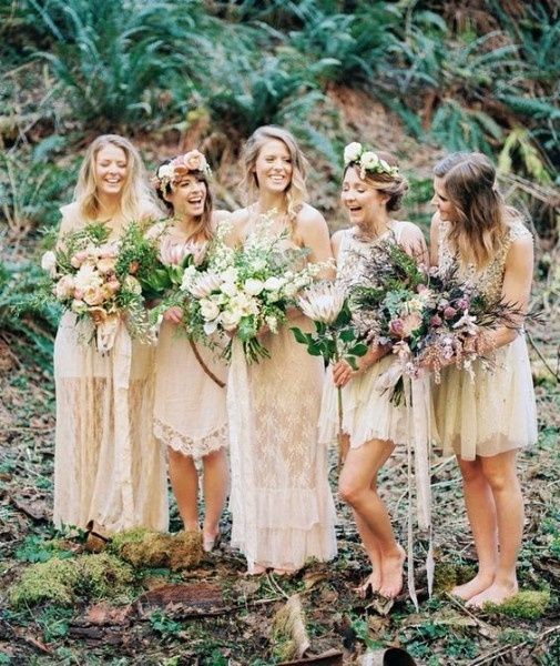 Boho Bridesmaids Dresses