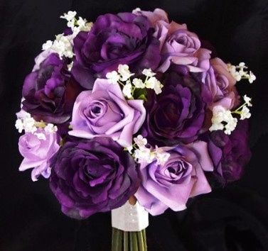 Purple Roses Peonies