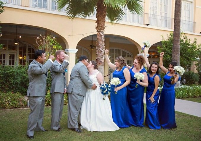 Wedding Party Peacock Colours