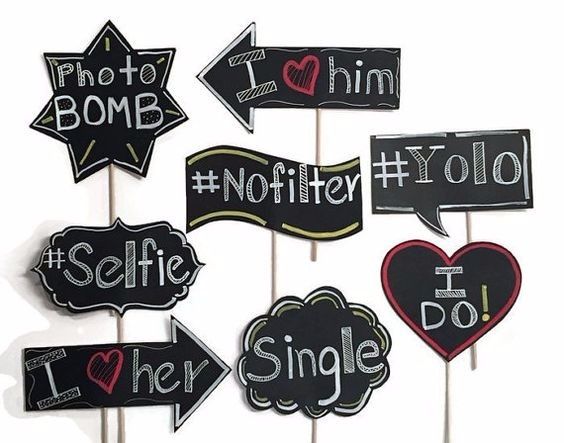 Chalkboard Signs Props