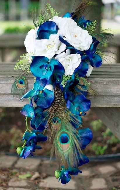 Peacock Blue Bouquet