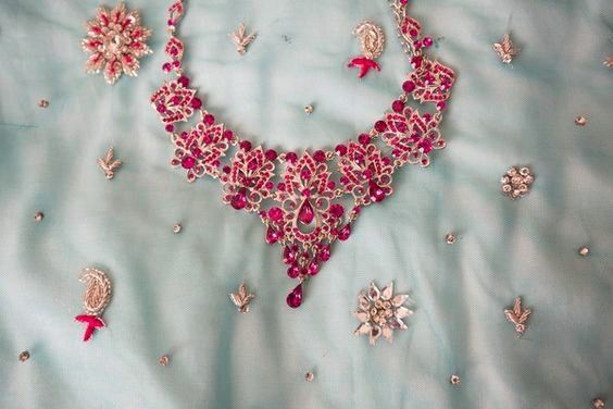 Pink Rhinestone Necklace