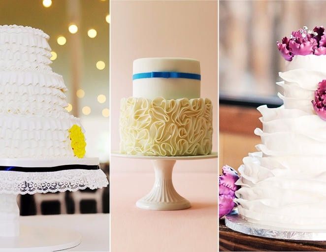 Ruffled Wedding Cake