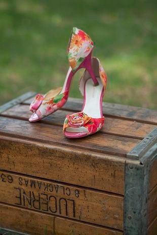 Flower Wedding Heels