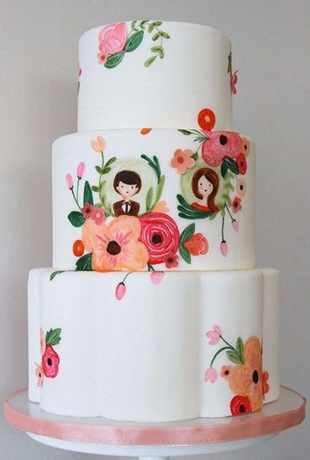 Illustrated Wedding Cake