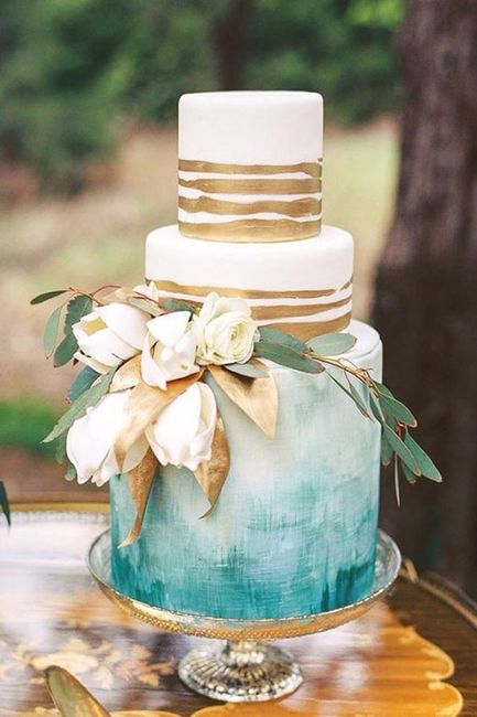 Ombre Wedding Cake