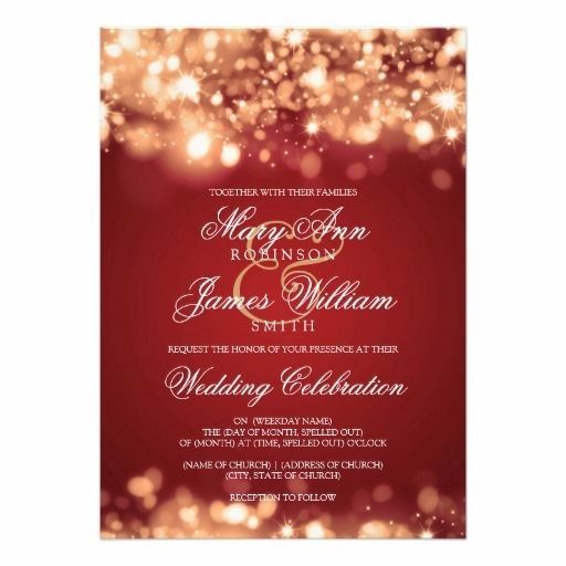 Red Gold Christmas Wedding