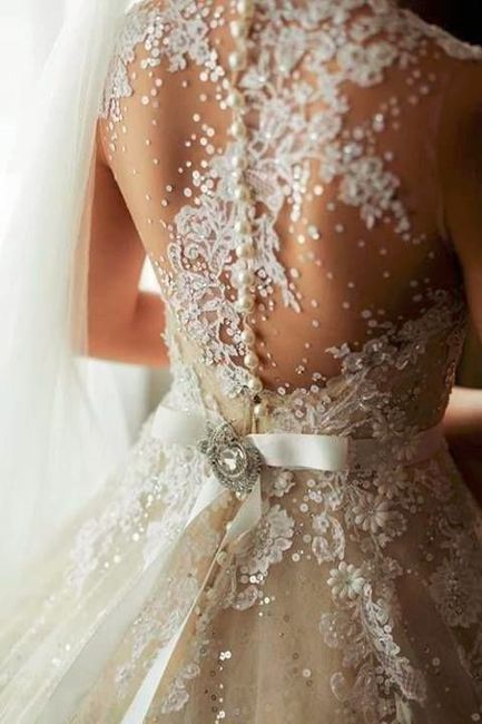 Back Winter Wedding Dress