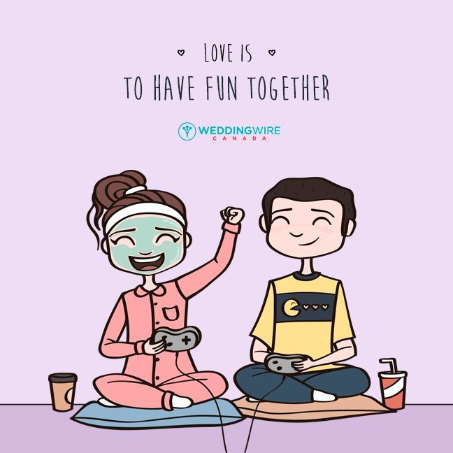 Love is having fun together