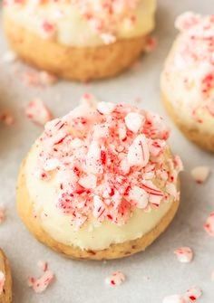 Candy Cane Snowball Cookie