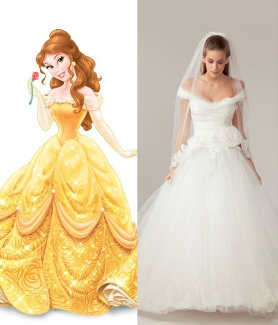 Which Disney princess wedding dress would you wear? - Wedding fashion ...