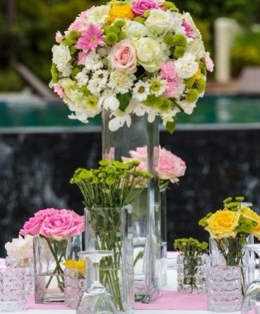 Tall and Low Centerpieces