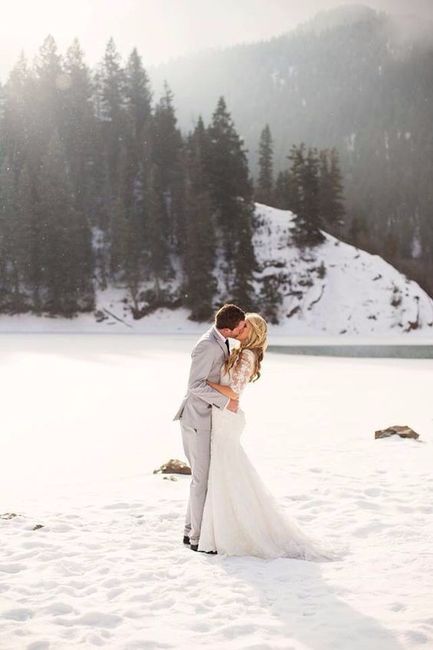 Day Snow Wedding