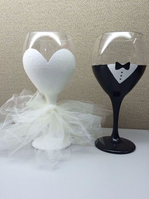 Bride and Groom Glass