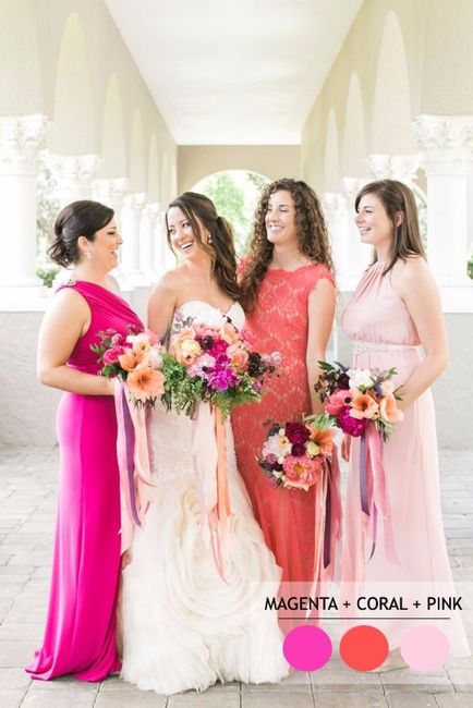 Pink Coral Blush Bridesmaids