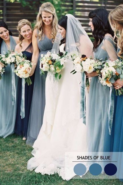 Blue Navy Bridesmaids