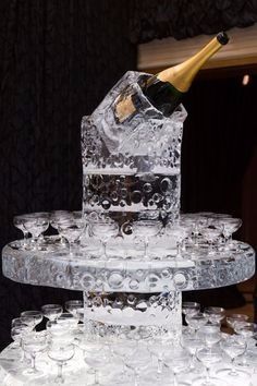 Champagne Ice sculpture