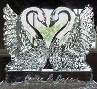 Swans Ice Sculpture