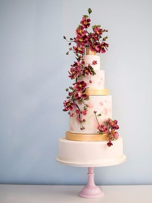 Floral spring wedding cakes