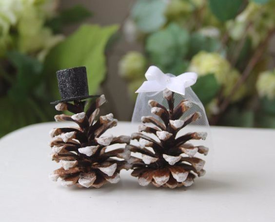 Pinecones Cake Topper