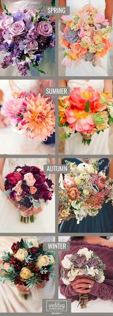 4 bouquets, 4 seasons